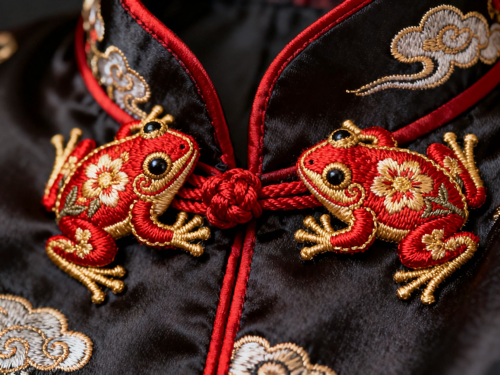 Pankou knot buttons detail