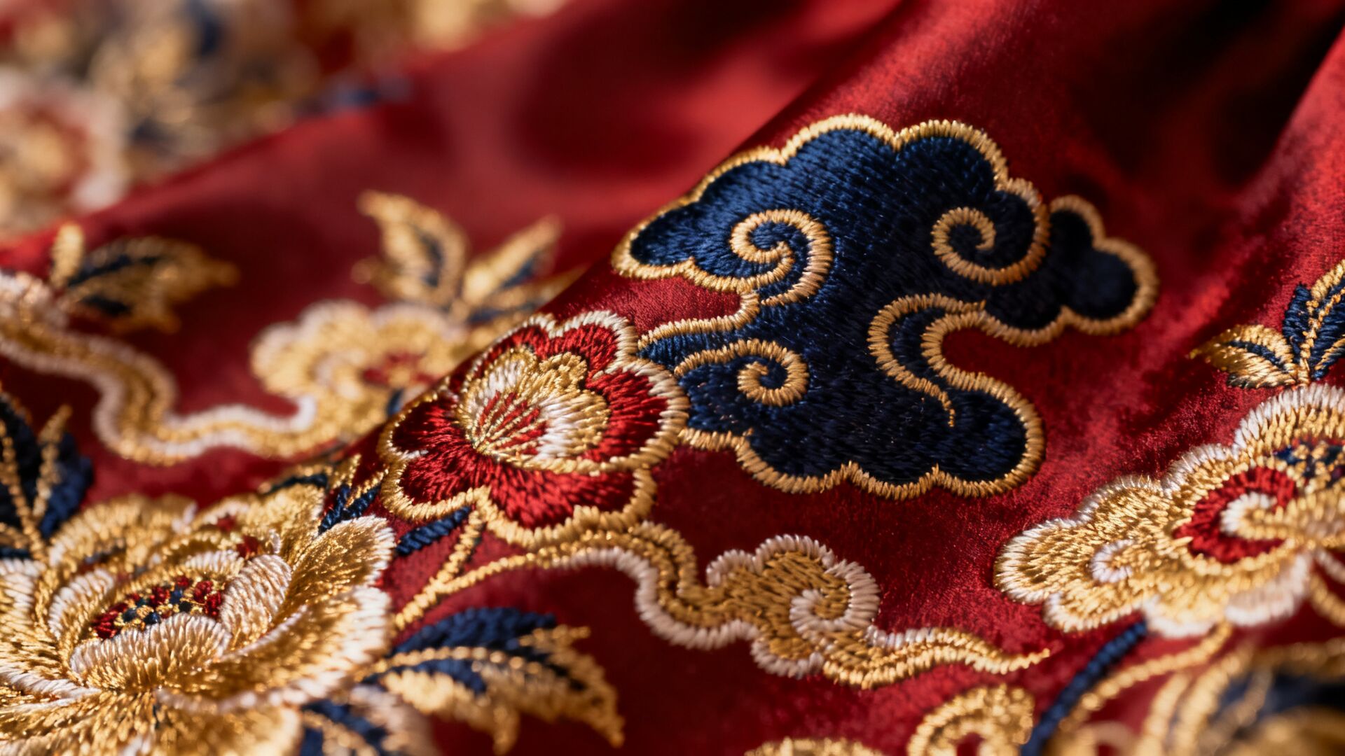 Wild tussah silk brocade